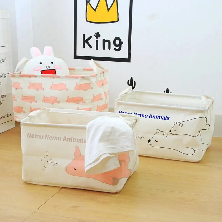 Новые Мультяшные животные ткань украшение дома грязная одежда для ванной