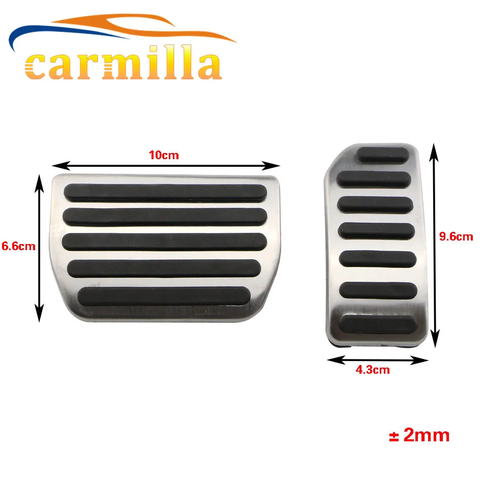 Автомобильные педали тормоза Carmilla из нержавеющей стали для VOLVO XC60 XC70 V60 V70 S40 S60 S80L