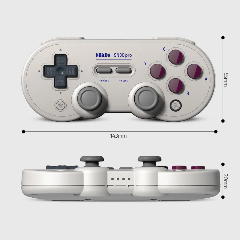 Беспроводной Bluetooth-геймпад 8Bitdo SN30 Pro G SN Вибрационный контроллер с джойстиком для