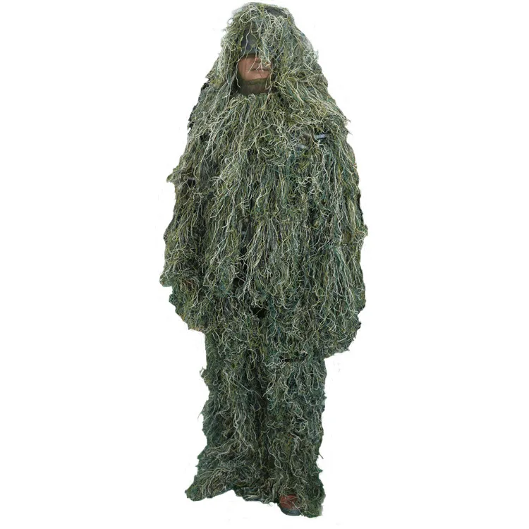 

Зеленый Джунгли 5 шт. Новый Ghillie костюм камуфляж Лесной Камуфляж Охота 3D