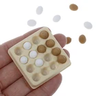 17 шт.лот яйца и поднос миниатюрный кукольный домик игрушечная еда кухня живые ремесла Искусственный Мини Пейзаж 1:6 1:12 Масштаб