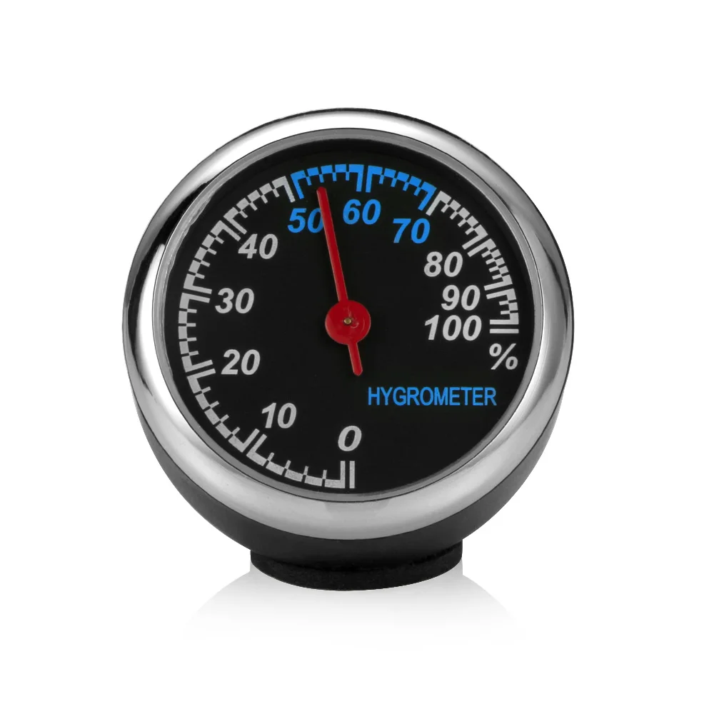 Hygrometer Мини автомобильные цифровые часы, автомобильные часы, автомобильные термометр, гигрометр, декоративные часы с орнаментом, автомобильные аксессуары - Название цвета: Hygrometer