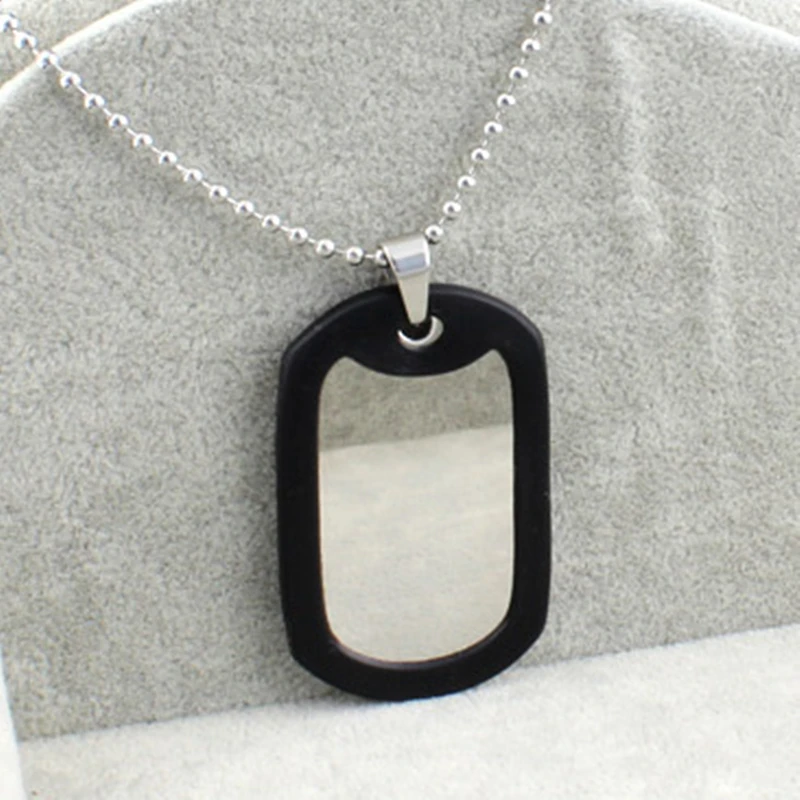 Военная Подвеска для собаки из нержавеющей стали зеркальная полированная