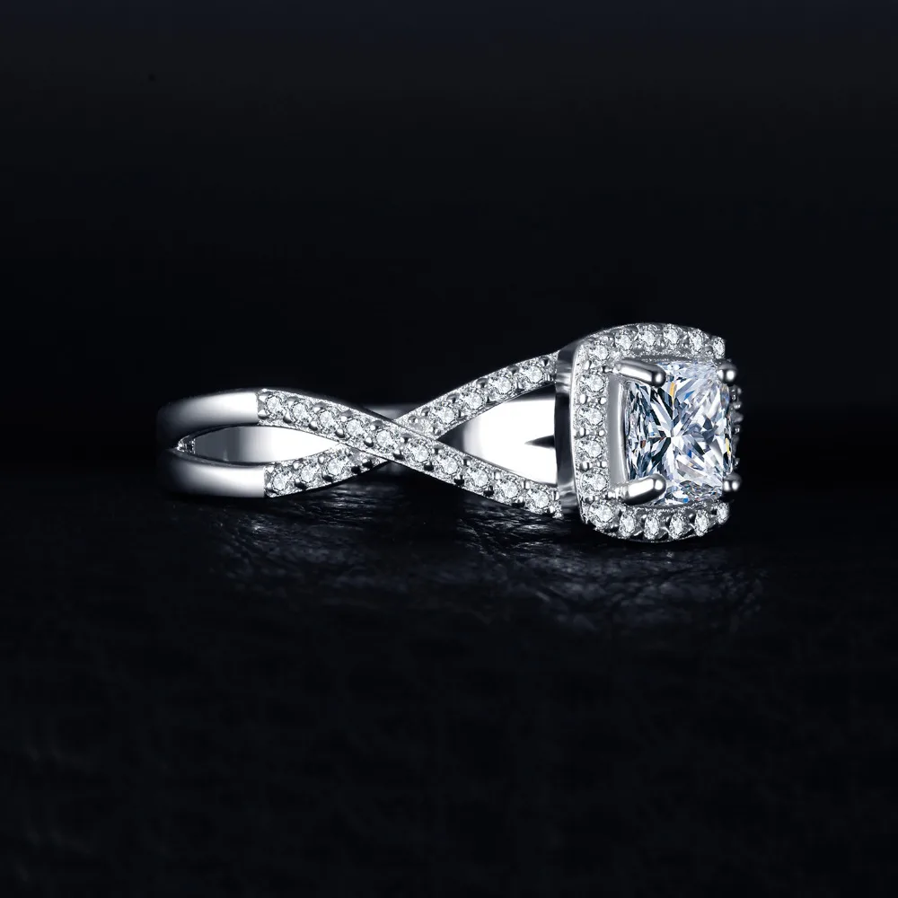 JewelryPalace Юбилей и обручальное кольцо 925 пробы серебро Обручение свадебные подарки
