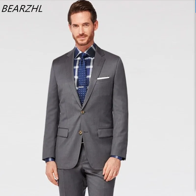 

Business Suits High Quality 2021 Custom Made Groom Tuxedo Classic Wear