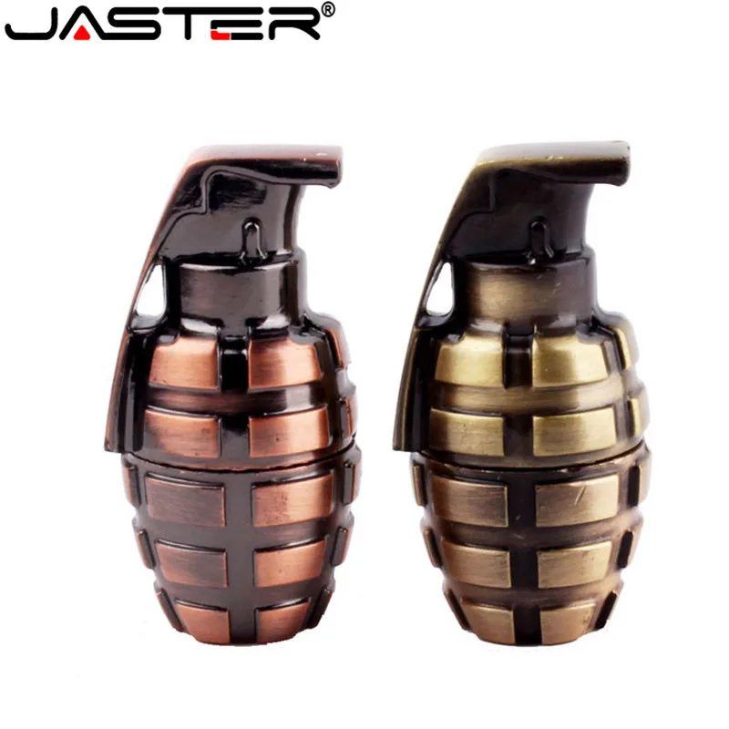 JASTER гранаты USB флеш-накопитель 4 ГБ 8 ГБ 16 ГБ 32 ГБ USB 2,0 флеш-накопитель бомба пушки ручка-накопитель подарки металлическая флешка