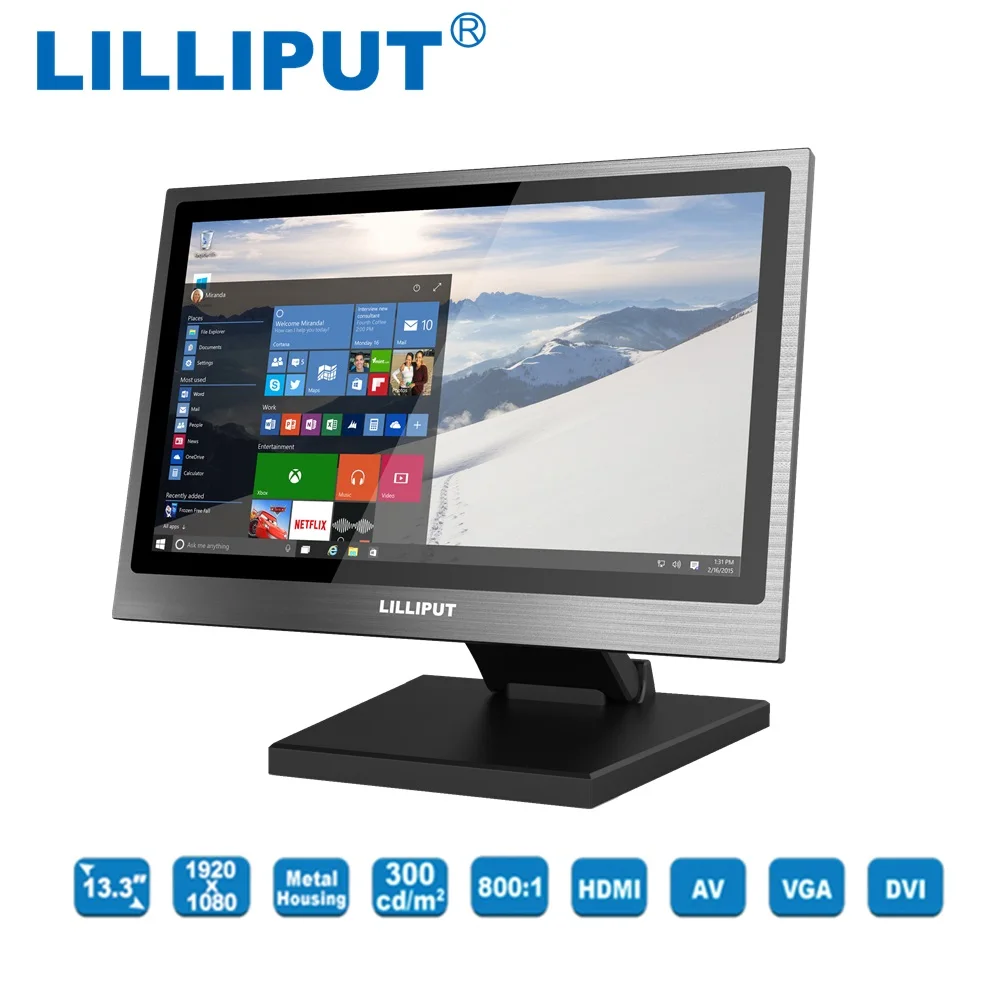 13 3 дюймовые светодиодные дисплеи Lilliput TK1330 NP/C/T Full HD промышленный емкостный
