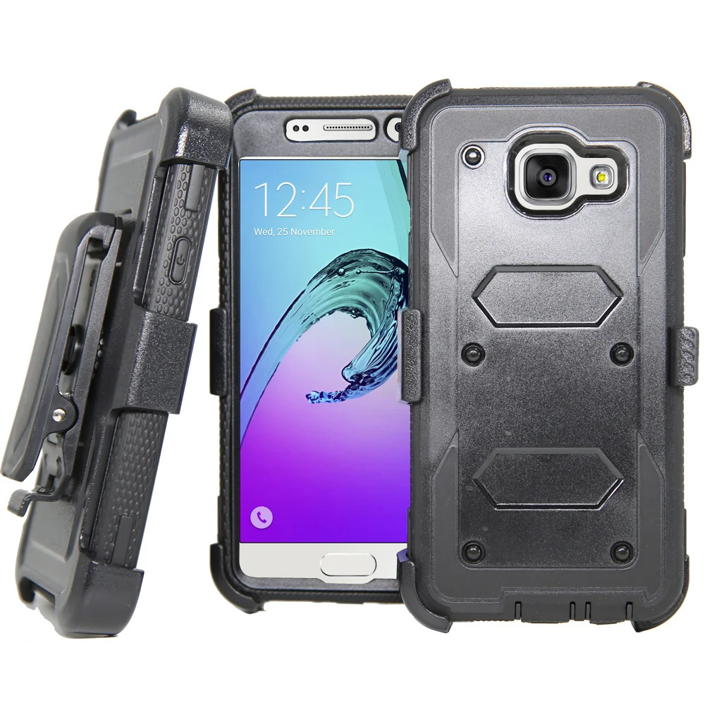 Противоударный армированный чехол с откидной ножкой и зажимом для ремня Samsung Galaxy