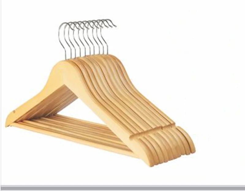 Вешалка для одежды из массива дерева 10 шт./лот взрослых детей магазин деревянные