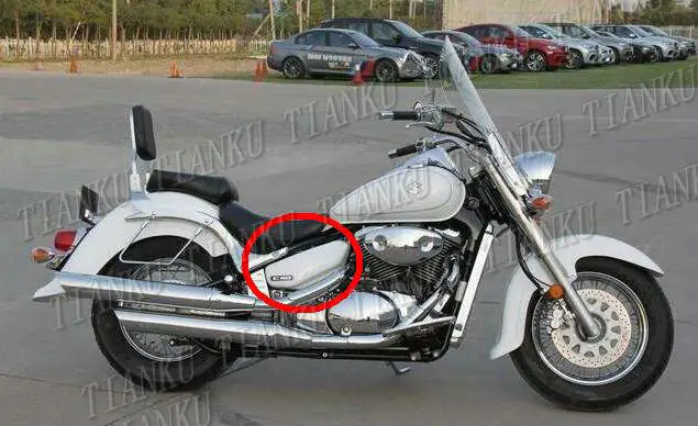 Боковая крышка для аккумулятора мотоцикла из хромированного АБС пластика Suzuki 8