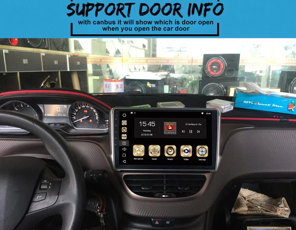 Android 9,0 автомобиля TDA7850 для peugeot 2008 208 2012 2013 gps 16G Встроенная память 1 Din 10," ips Сенсорный экран
