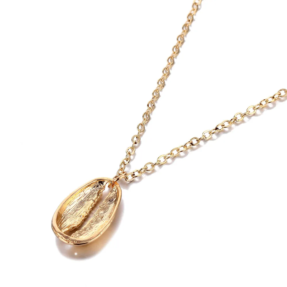 IFMIA оболочка золотого цвета подвески и ожерелья для женщин модные морские