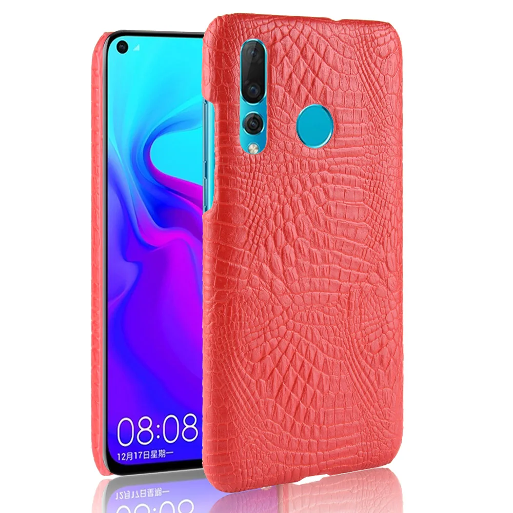 Новинка чехол для Huawei nova 4 nova4 PC + Жесткая задняя крышка из искусственной кожи в