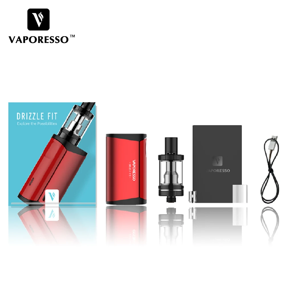 Vaporesso Drizzle Fit Starter Vape Kit 40 Вт коробка мод 1400 мАч встроенный аккумулятор с 1 8 мл бак и