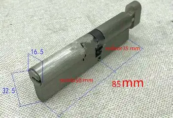 out50mm-indoor 35mm 85 90 100 мм медный сердечник Дверные замки безопасности запорные цилиндры для толщины двери - Цвет: out50mm-indoor 35mm