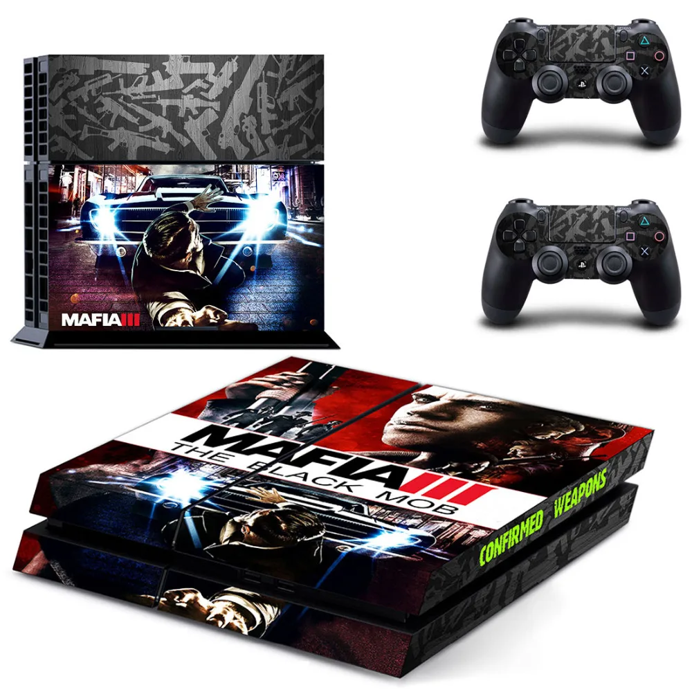 Виниловые наклейки Mafia III чехол для игры PS4 Для PlayStation 4 и 2 контроллера|cover sticker|cover