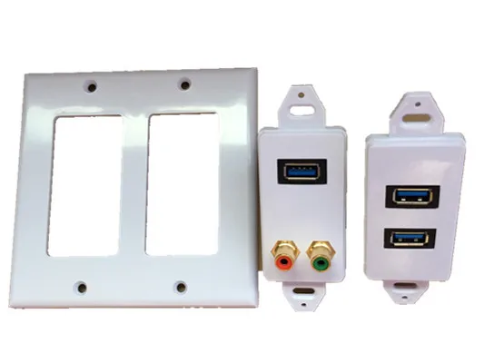 Multi port USB 3 0 + 2RCA лотоса аудио и видео припой панели разъем передачи мультимедиа
