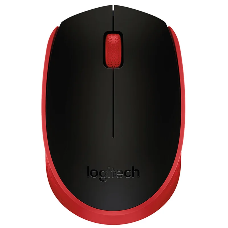 Красный Оригинальная Беспроводная игровая мышь logitech M171 2,4 ГГц с нано-приемником 1000 dpi для ПК/ноутбука - Цвет: Красный