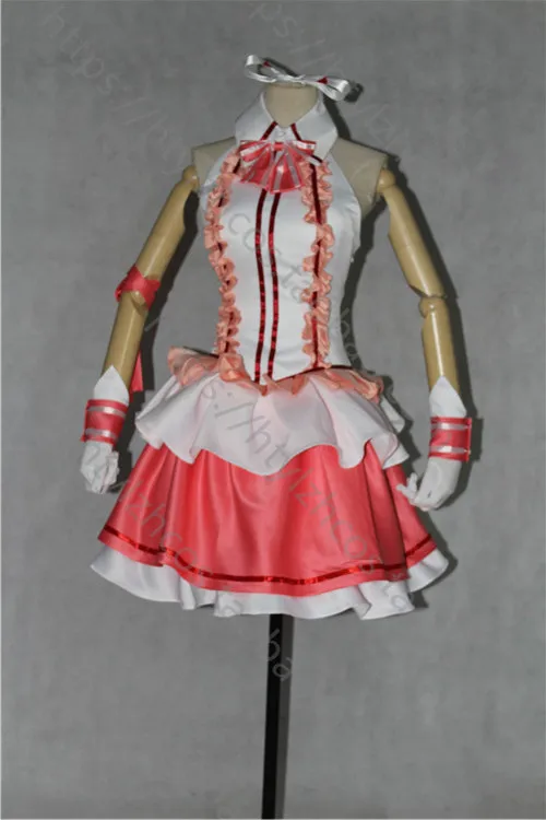 

2016 Sword Art Online Idol Utahime Asuna Yuuki Dress Cosplay Costume Any Size