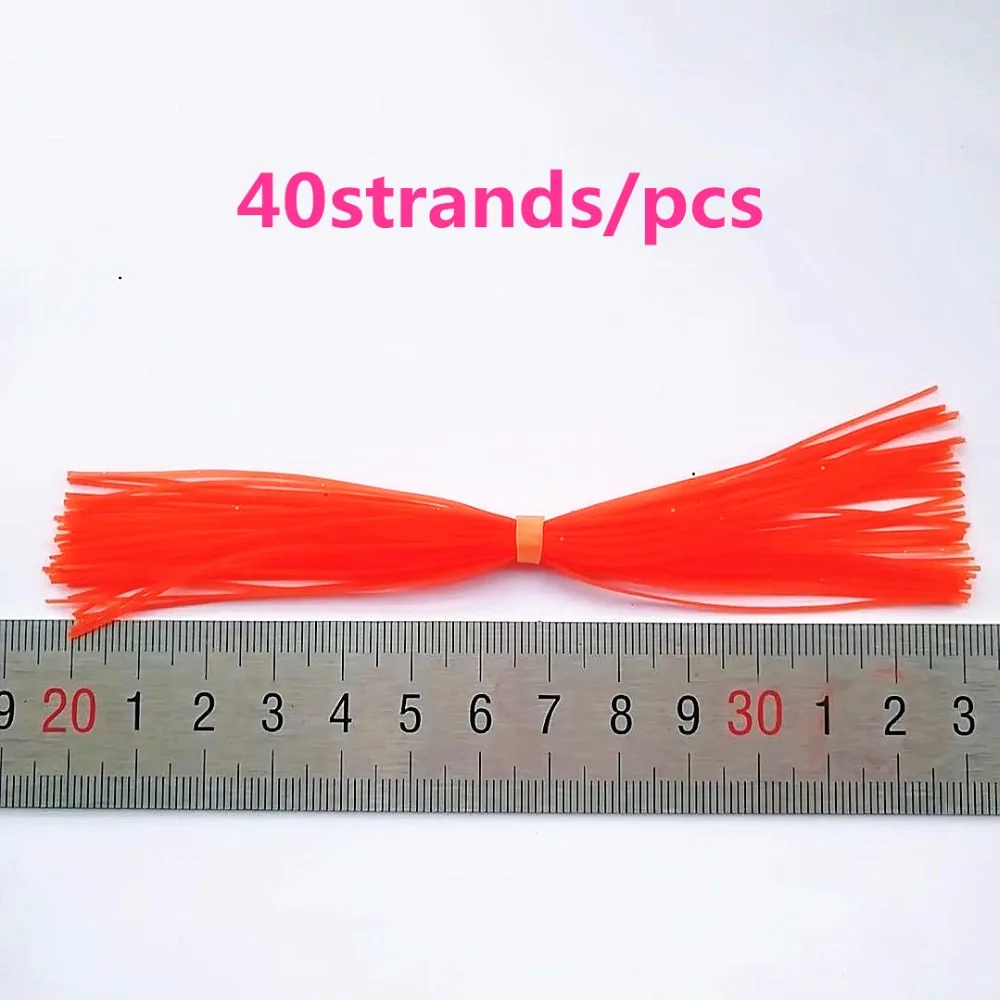 

50 Bundles 13cm Length Fly Tying Rubber Threads Skirts Silicone Straps for Flies Lure Beard wire Making---10