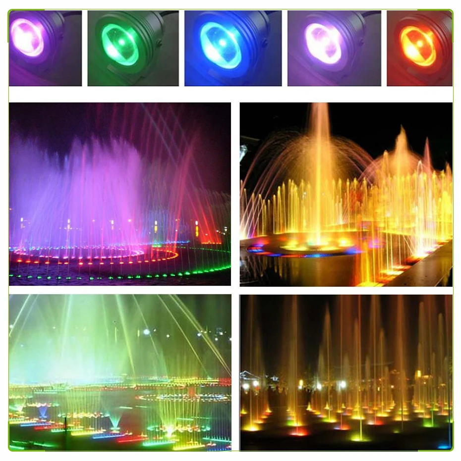 Светодиодный подводный светильник 10 Вт 12 В постоянного тока водонепроницаемый