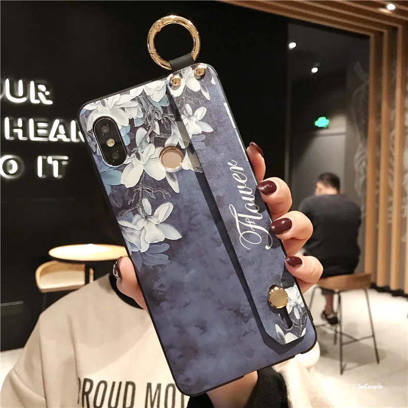 HK3-03WDYuLHBlue SoCouple ремешок чехол для телефона Redmi Note 8 Pro 5 5A 6 7Pro 4X K20 Pro Чехол для Xiaomi 8 9 CC9 A3 9 Lite чехол для телефона из ТПУ с принтом держатель чехол - Цвет: HK3-03WDYuLHBlue