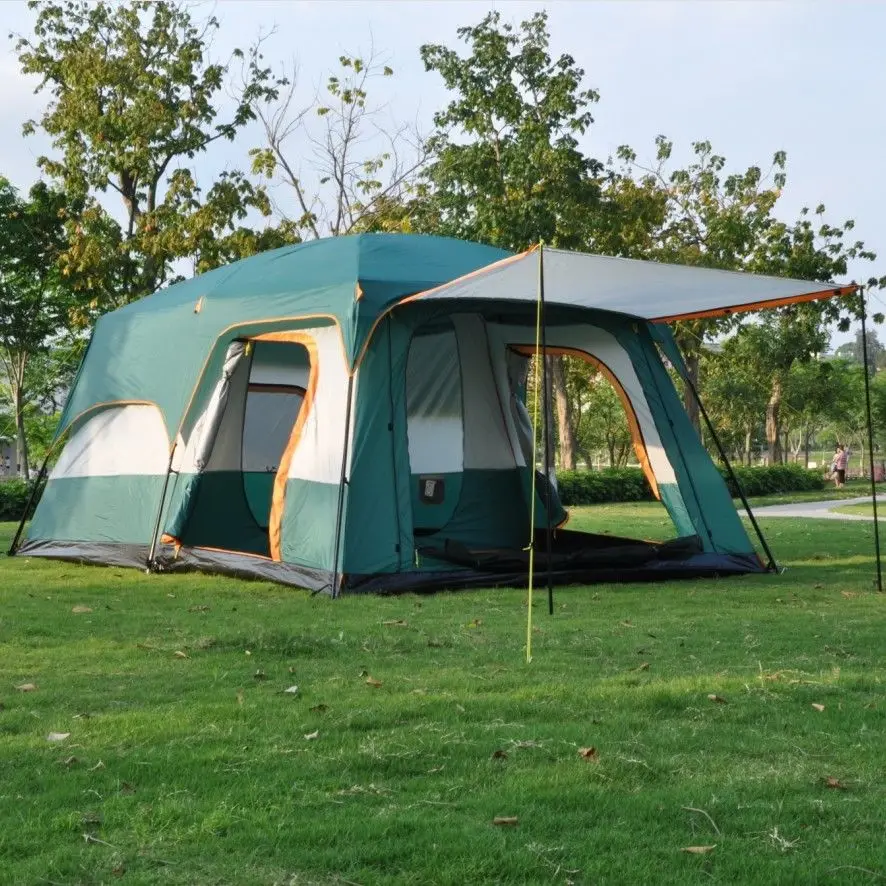 Семейная Палатка для кемпинга автоматическая двухслойная водонепроницаемая на