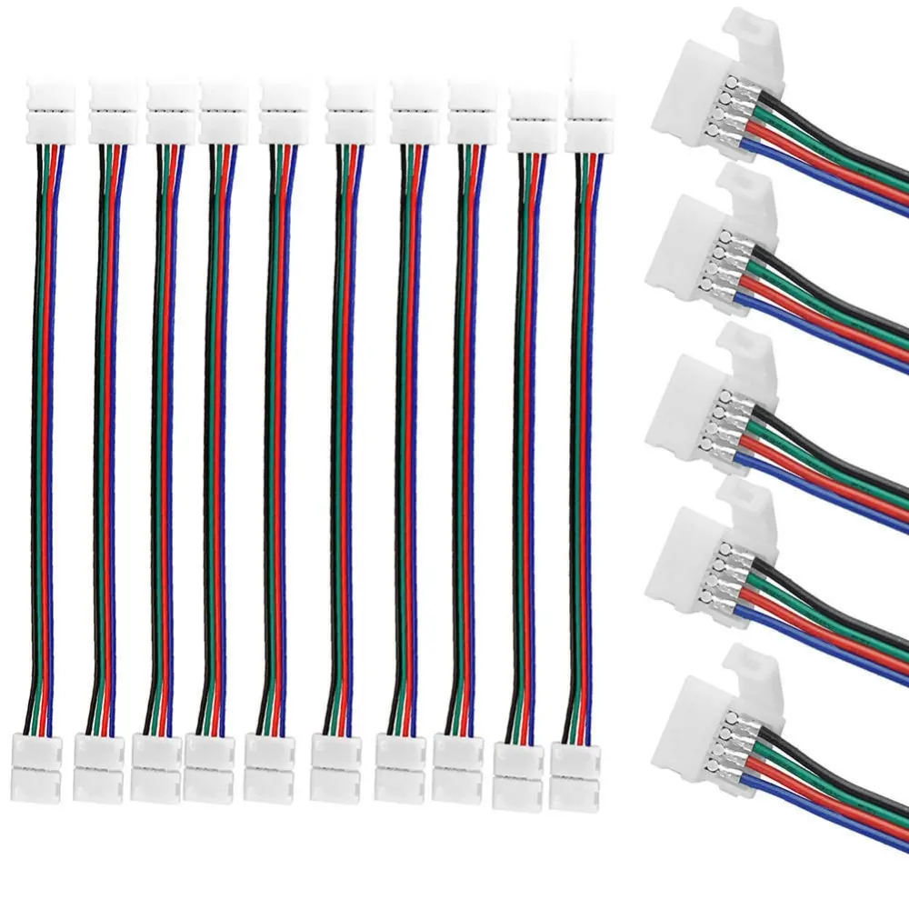 Разъем для подключения кабеля SMD 5050 RGB Светодиодные ленты светильник пайки