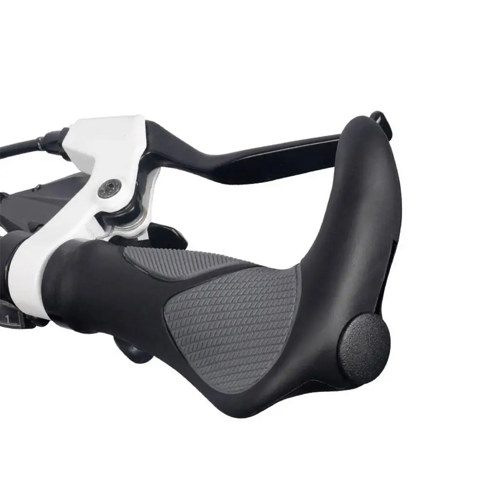 

Bike Grips Rubber Horn Shape Comfort Ergo Non-slip Handlebar Grip For MTB BMX Cycling