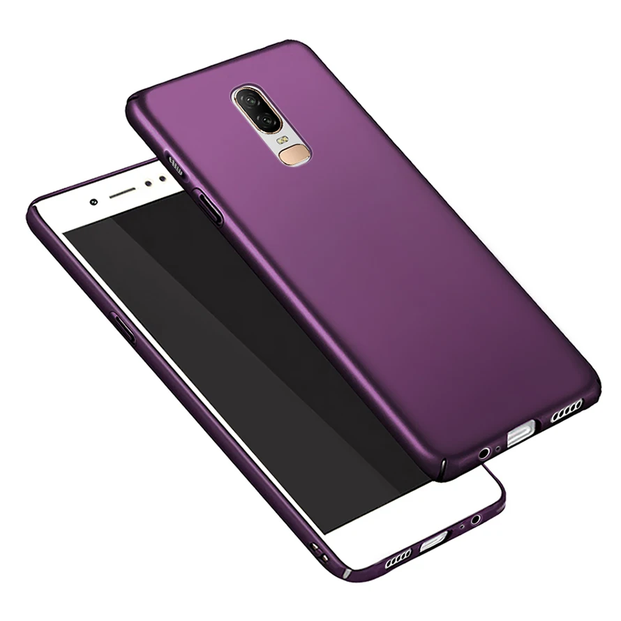 Fashion Luxury Case For Oneplus 6 Flip 360 Full Nice Hard PC Plain Back Cover SIX One Plus Oneplus6 6.28&quot |