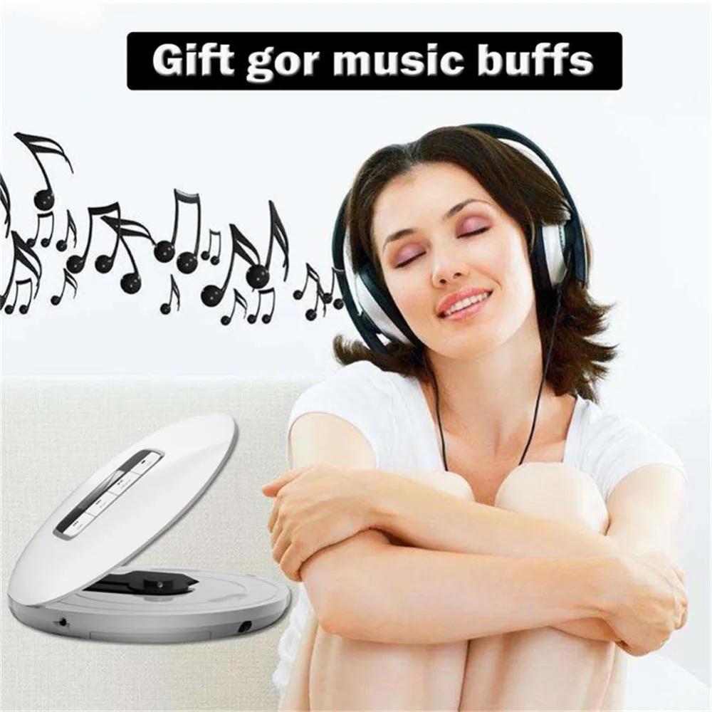 Портативный CD-плеер HOTT портативный персональный CD-плеер с разъемом для наушников, анти-Скип/Противоударная защита компактный CD музыкальный плеер