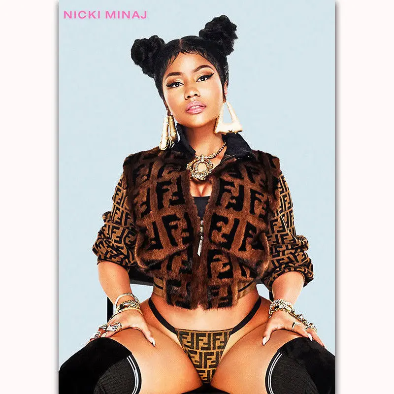 Q1737 Плакаты и принтами в стиле Nicki Minaj отбеливающая серия Chun Li Ion аккумулятор рэп