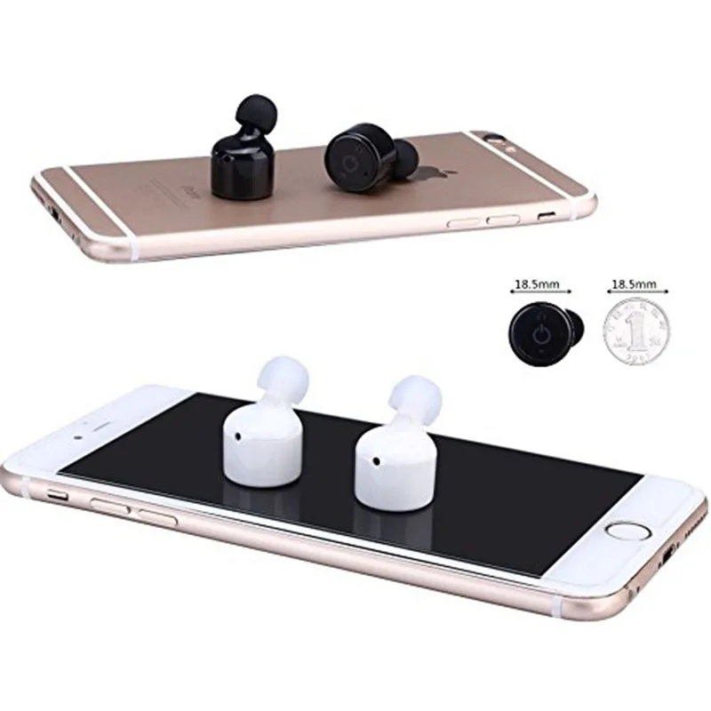 Миниатюрные невидимые Bluetooth наушники NiUB5 X1 с шумоподавлением CSR 4 2 для iPhone 7 и