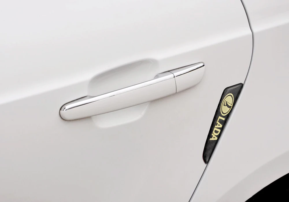 Эмблема против столкновений для Lada Kalina 1117 Kalina 1118 Priora 2 NIVA Safari Granta Largus Samara Vesta автомобильный бампер полосы наклейки