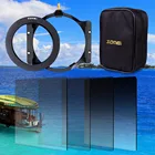 Квадратный фильтр Zomei 150*100 мм GND ND2 ND4 ND8 ND16 с держателем для фильтров, 16 шт., чехол, переходное кольцо 67 мм 72 мм 77 мм 82 мм