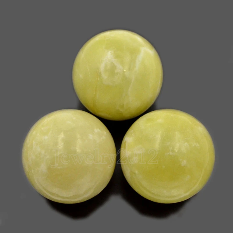 05 yellow Jade 2 1 шт. 50 мм натуральные драгоценные камни круглый шар кристалл лечебная Сфера массаж рок камни декор модные ювелирные изделия дизайн - Цвет: 05 yellow Jade 2