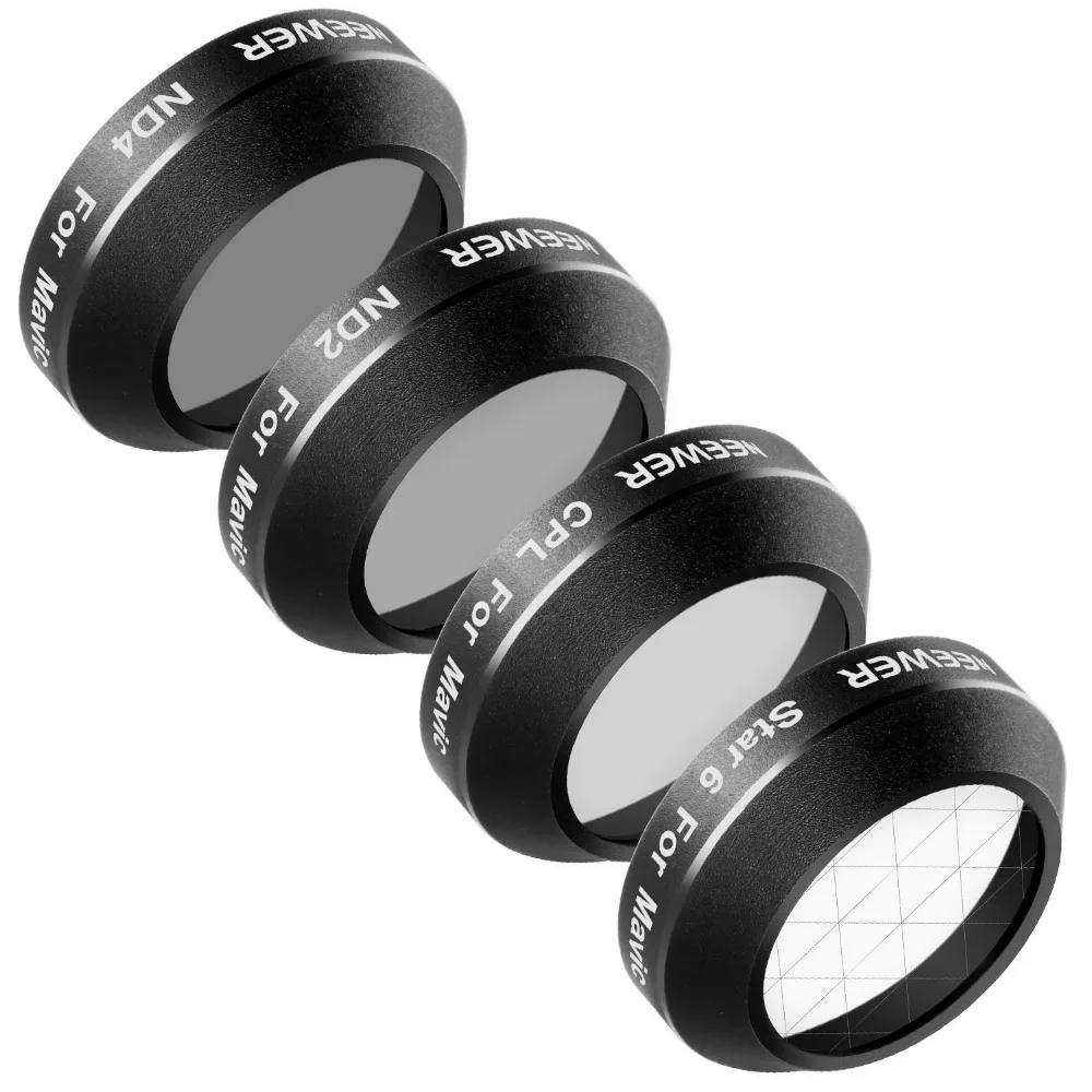 Набор фильтров Neewer 4 шт. с многослойным покрытием для квадрокоптера DJI Mavic Pro
