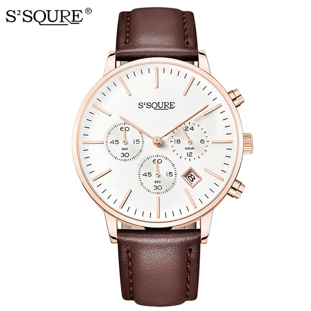 IK colouring Bestn Men's Analog Quartz Watch Multifunction with Date Leather/Stainless Steel Mesh Band Casual Wrist Watches | Наручные