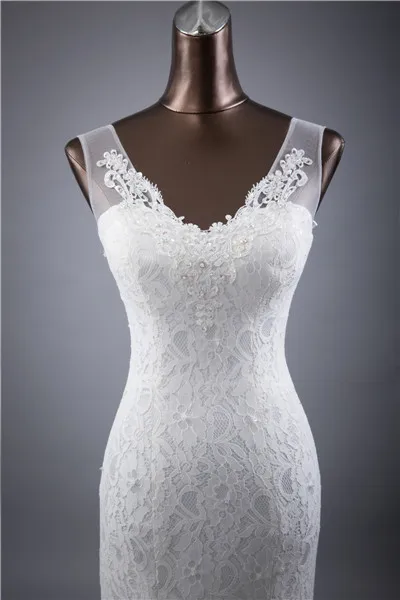 На заказ красивые кружевные свадебные платья русалки с цветами vestidos de noiva robe de mariage бальное платье свадебное платье - Цвет: Слоновая кость