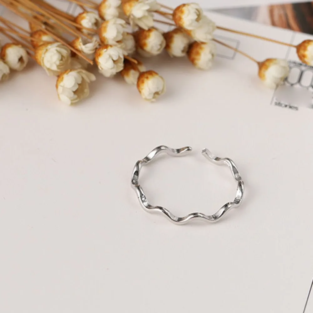 Простые волнистые кольца индивидуальность регулируемое Открытое кольцо плавный