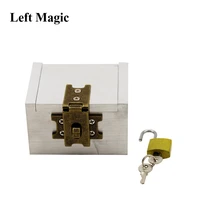 the strong box by joe porper card magic tricks mental prediction aluminum iron box magic prop dice comedy stage magic