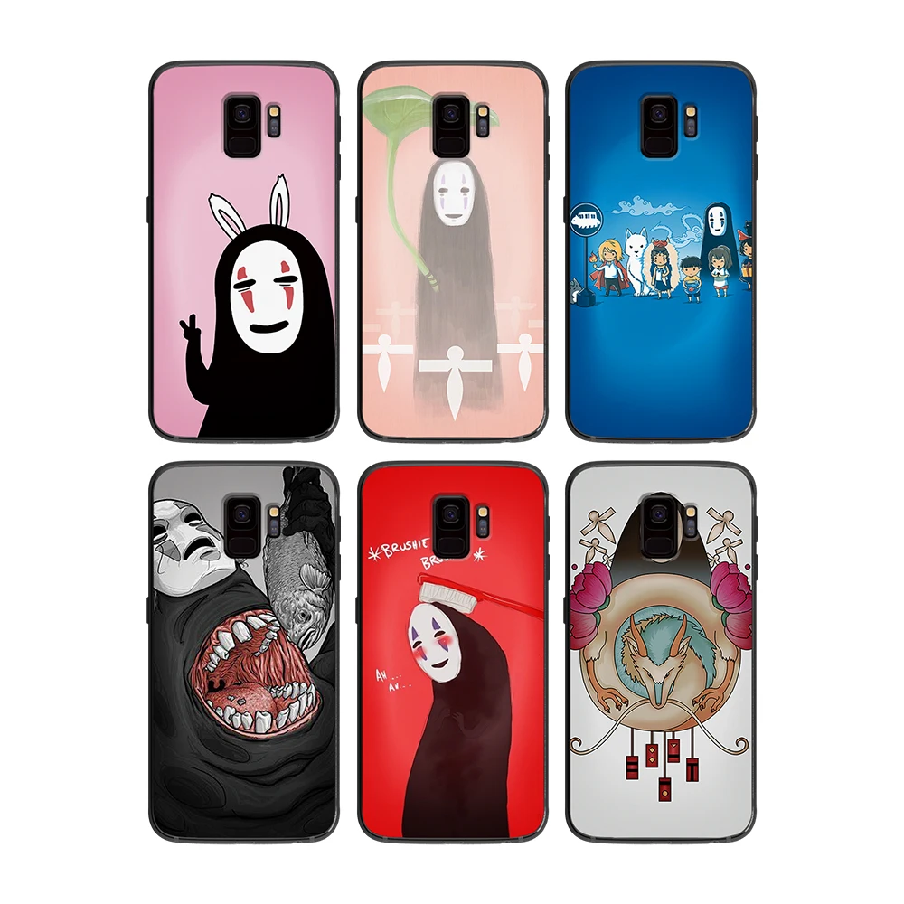 Hayao miyazaki унесенный спиром без лица Мягкий чехол для телефона Samsung Galaxy S6 S7 S8 S9 S10e Plus