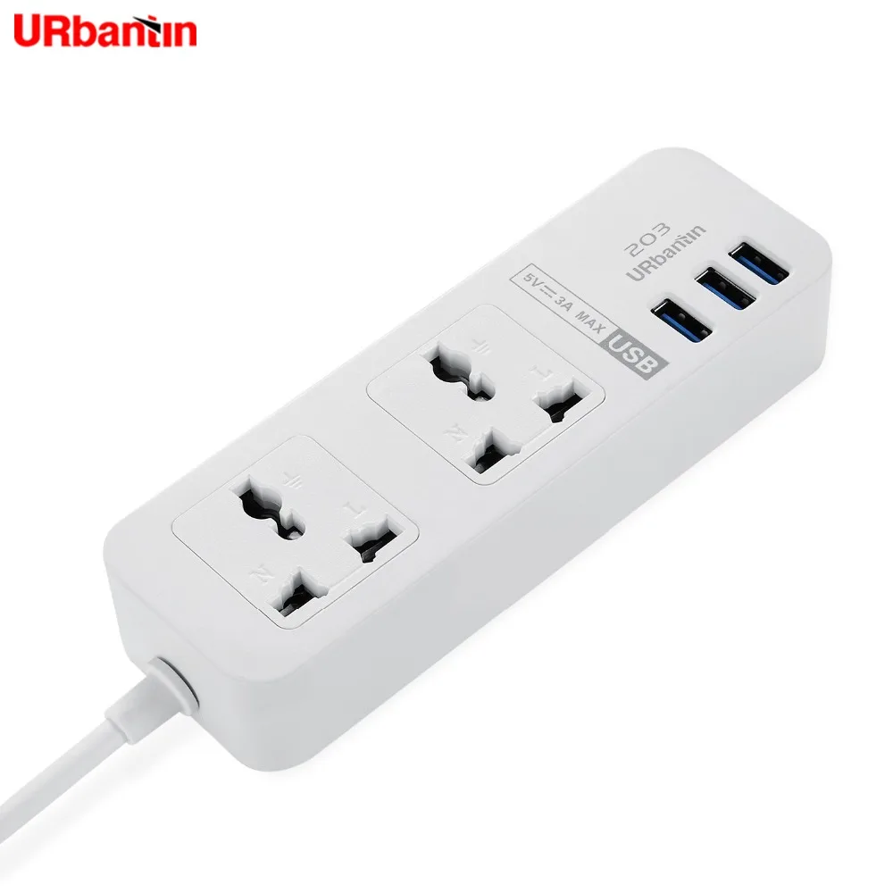 Оригинальный Urbantin 2AC розетки с 3 портами (стандарт выходы Универсальный Мощность