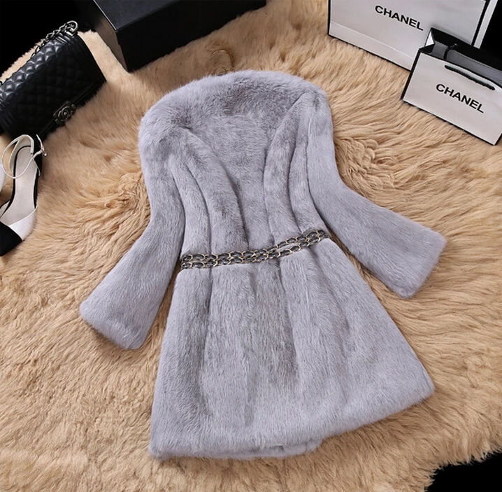 2019 Новый развивающий коврик для ползания пальто из натурального кроличьего меха