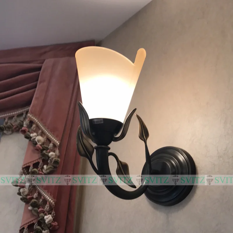 Скандинавские Настенные светильники с медным листом прикроватная Светодиодная