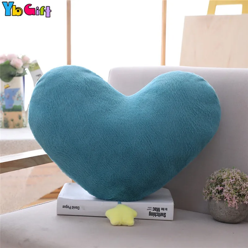 Green heart Мягкая комнатная плюшевая подушка звезда облако сердце Корона плюшевая игрушка в форме звезды Детская Подарочная Подушка диванная кровать украшение - Цвет: Green heart