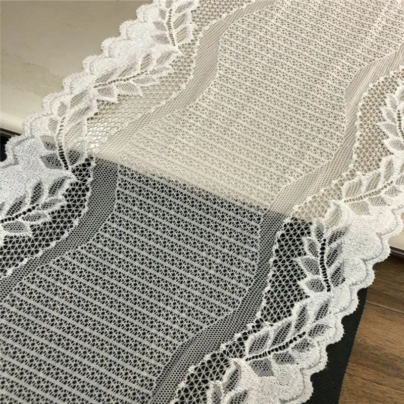 5yards/lot width 17.5cm 2colors presser elastic lace Wedding dress accessories garment fabric | Дом и сад
