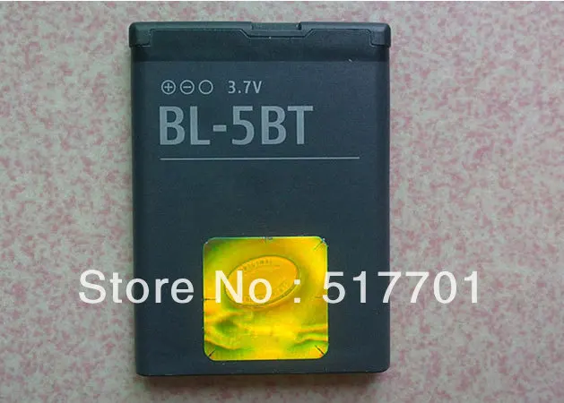 ALLCCX Высокое качество батареи мобильного телефона BL 5BT для Nokia 2600c 2608 7510a 7510s 7510 2600 N75
