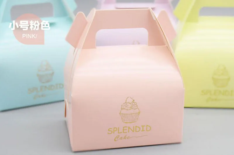 10 шт. маленькая цветная подарочная бумага картонная коробка вечерние печенья