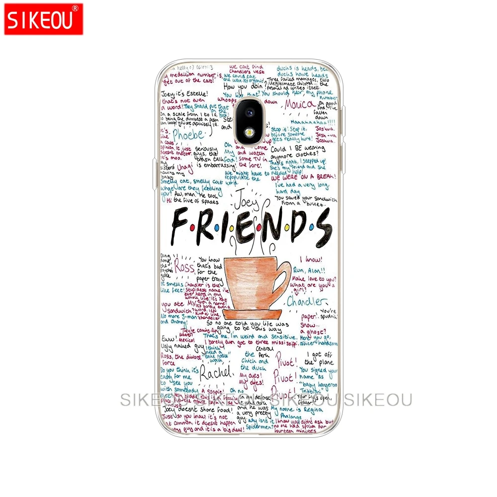 Силиконовый чехол для телефона Samsung Galaxy J3 J5 J7 2017 J330 J530 J730 PRO j2 2018 friends tv с вонючим